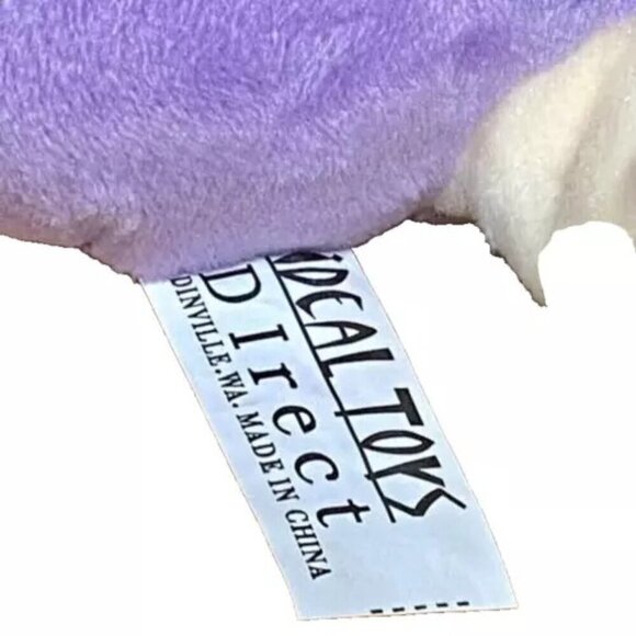 Ideal Toys Direct Plush Stuffed Animal Pug Dog Hooded Purple Pajamas HTF - Picture 7 of 8